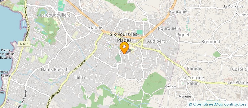 localisation de l'entreprise SCI LE PROVENCAL à SIX FOURS LES PLAGES