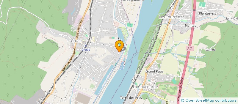 localisation de l'entreprise SCI LE PROVENCE  CRUAS