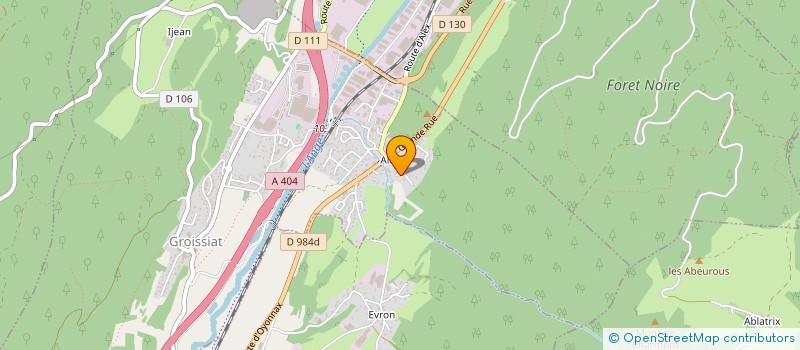 localisation de l'entreprise SCI LE PRUNUS à GROISSIAT
