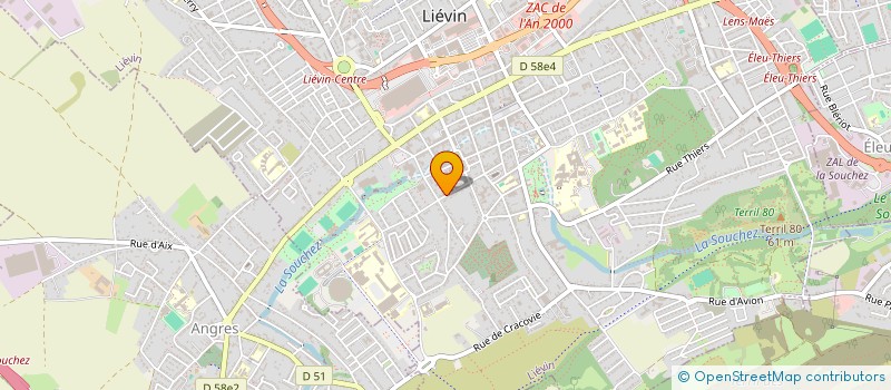 localisation de l'entreprise SCI LE PTIT LOFT  LIEVIN