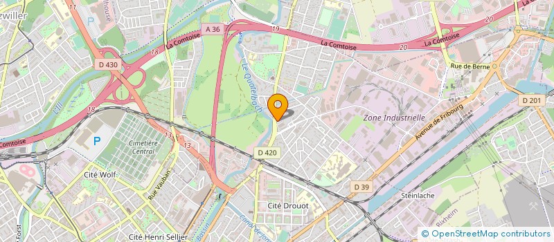 localisation de l'entreprise SCI LE PUITS  ILLZACH