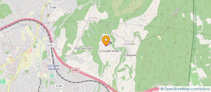 localisation de l'entreprise SCI LE PUITS  LA CIOTAT