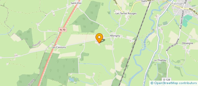 localisation de l'entreprise SCI LE PUITS DE CRUZILLE  PALINGES