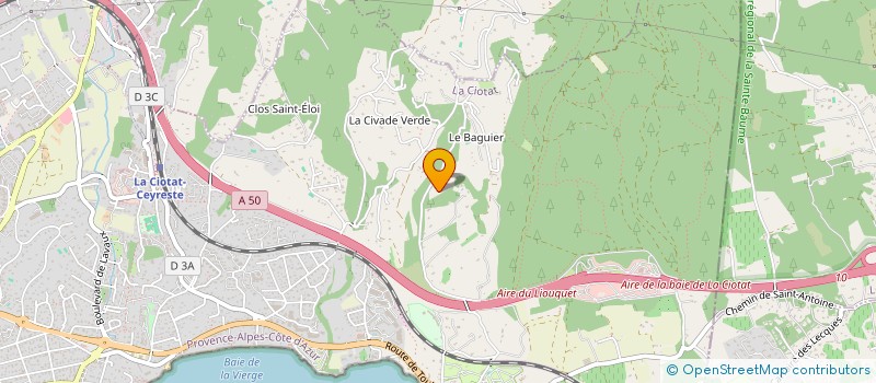 localisation de l'entreprise SCI LE PUITS DE L'ETOILE  LA CIOTAT