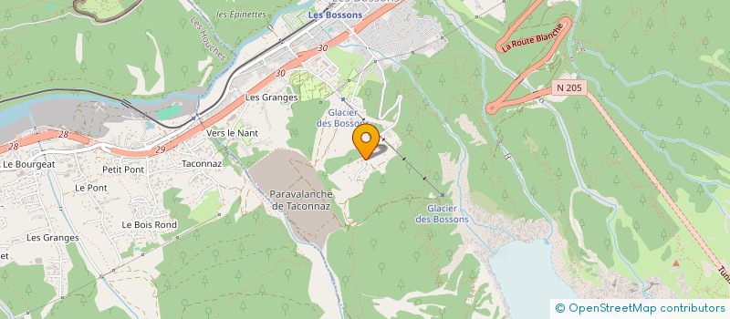 localisation de l'entreprise SCI LE PUITS DU MONT à CHAMONIX-MONT-BLANC