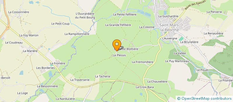 localisation de l'entreprise SCI LE PUITS FLEURI  SAINT-MARS-LA-REORTHE