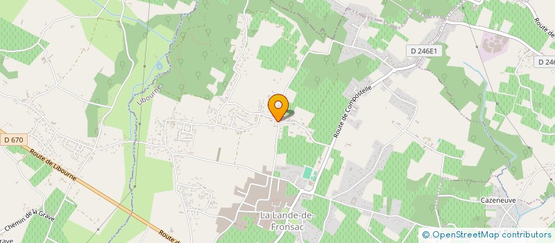 localisation de l'entreprise SCI LE PUY  LA LANDE-DE-FRONSAC
