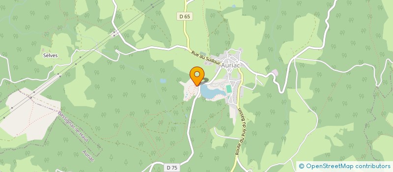 localisation de l'entreprise SCI LE PUY DU BASSIN  AURIAC