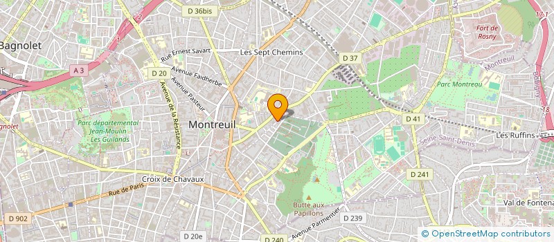 localisation de l'entreprise SCI LE PUYMIE à MONTREUIL