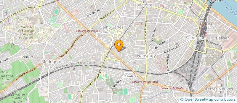 localisation de l'entreprise SCI LE PUYSEGUR  BORDEAUX