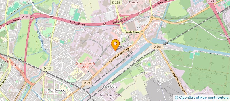 localisation de l'entreprise SCI LE PYLONE  ILLZACH