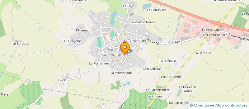 localisation de l'entreprise SCI LE QG à SEVREMOINE