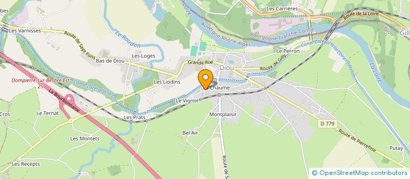 localisation de l'entreprise SCI LE QG  DIOU