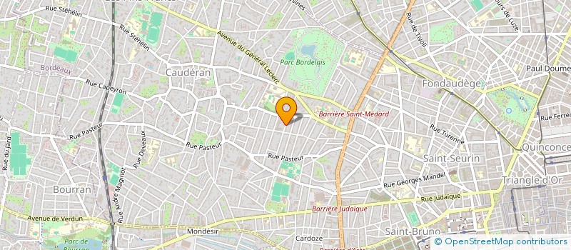localisation de l'entreprise SCI LE QUADRILLE à BORDEAUX