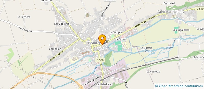 localisation de l'entreprise SCI LE QUAI  BEAUREPAIRE