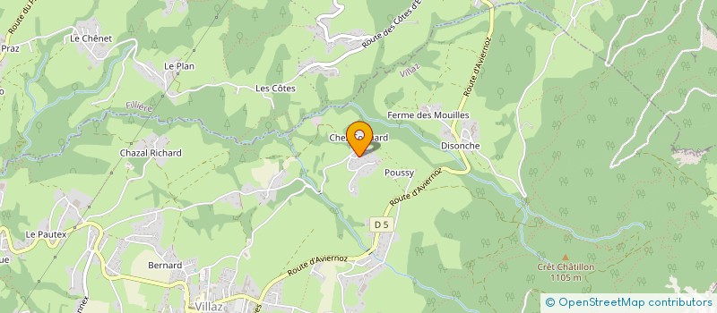 localisation de l'entreprise SCI LE QUART DES QUARTS  VILLAZ