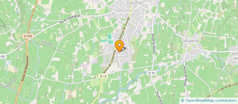 localisation de l'entreprise SCI LE QUARTEL  CAROMB