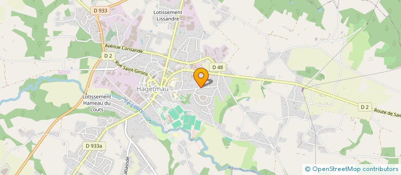 localisation de l'entreprise SCI LE QUATRE  HAGETMAU