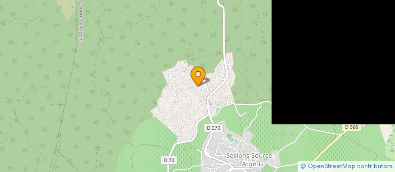 localisation de l'entreprise SCI LE QUATUOR DE LA SAINTE BAUME  SEILLONS-SOURCE-D'ARGENS