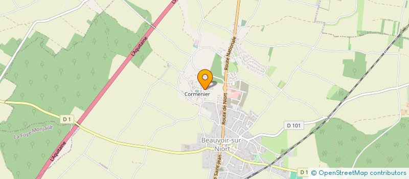 localisation de l'entreprise SCI LE QUEREU  BEAUVOIR SUR NIORT