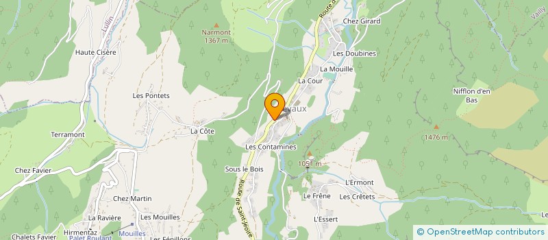 localisation de l'entreprise SCI LE QUEUDRI à BELLEVAUX