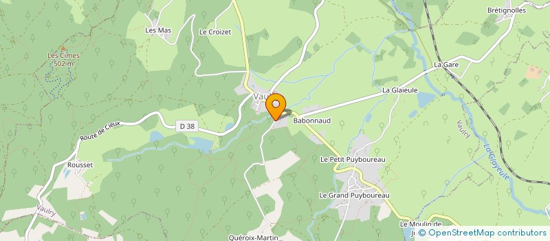 localisation de l'entreprise SCI LE QUEYROIX MARTIN  VAULRY