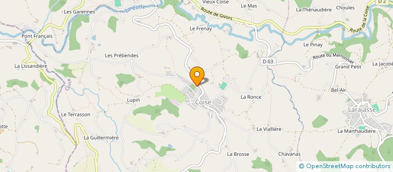 localisation de l'entreprise SCI LE QUIGNON  COISE