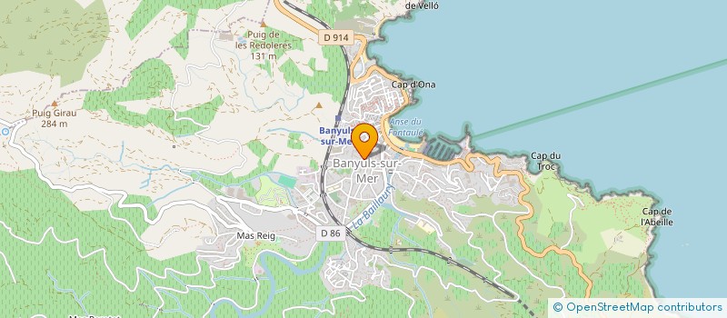 localisation de l'entreprise SCI LE QUILLIEC  BANYULS-SUR-MER