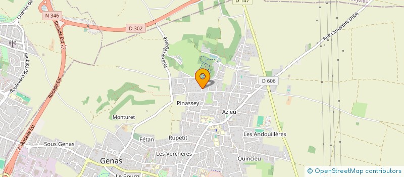 localisation de l'entreprise SCI LE QUINCIEUX  GENAS