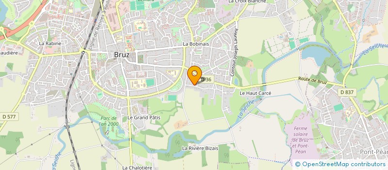localisation de l'entreprise SCI LE QUINTAINE  BRUZ