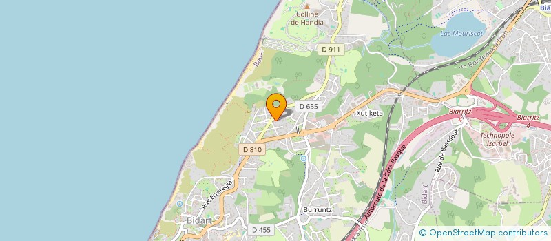 localisation de l'entreprise SCI LE QUINZE à BIDART