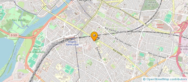 localisation de l'entreprise SCI LE RABELAIS à ANGERS