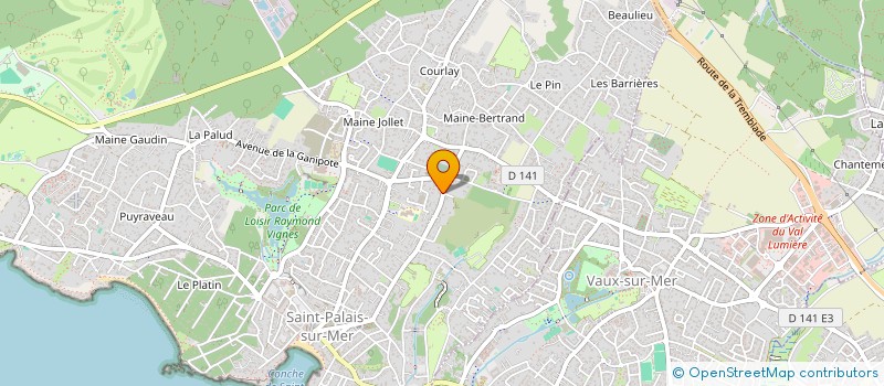 localisation de l'entreprise SCI LE RADIER  SAINT-PALAIS-SUR-MER