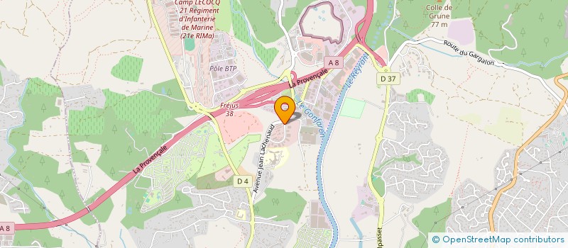 localisation de l'entreprise SCI LE RAGONDIN à FREJUS