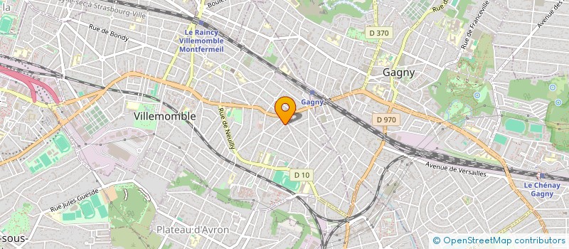 localisation de l'entreprise SCI LE RAINCY-CHANZY à VILLEMOMBLE