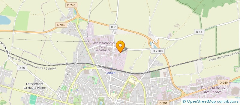 localisation de l'entreprise SCI LE RAITEAU à LUCON
