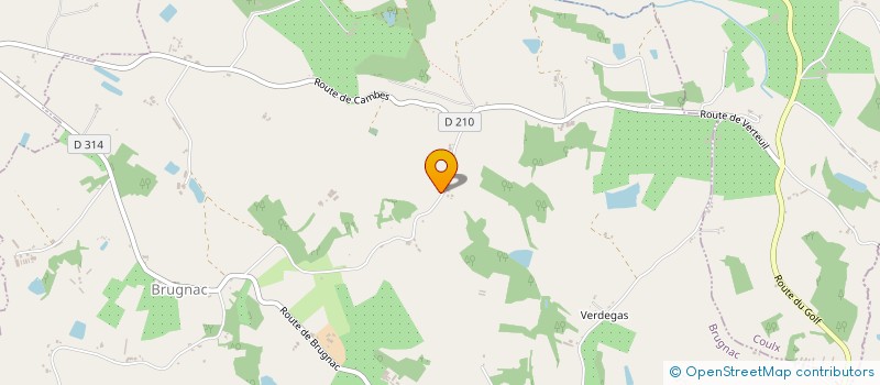 localisation de l'entreprise SCI LE RALE  BRUGNAC