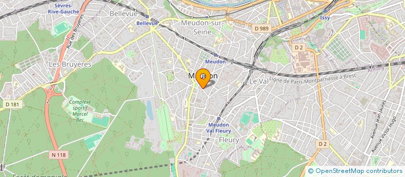 localisation de l'entreprise SCI LE RAMEAU à MEUDON
