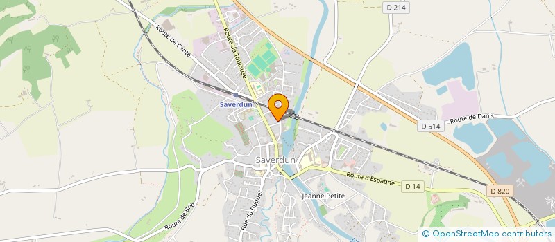 localisation de l'entreprise SCI LE RAMIER à SAVERDUN