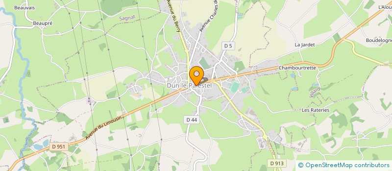 localisation de l'entreprise SCI LE RASCALAT à DUN-LE-PALESTEL