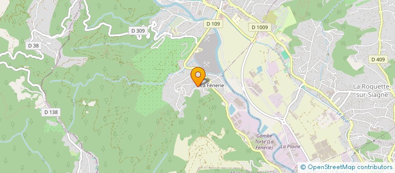 localisation de l'entreprise SCI LE RATINTOU  PEGOMAS