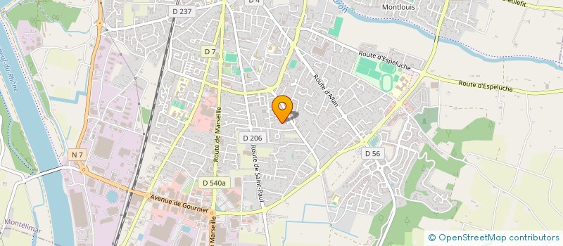 localisation de l'entreprise SCI LE RAVALY  MONTELIMAR