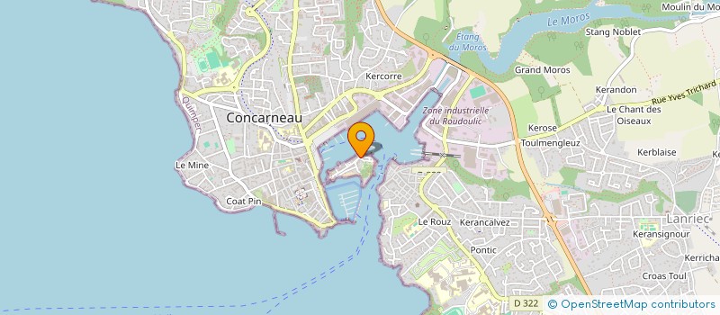 localisation de l'entreprise SCI LE RAVELIN  CONCARNEAU