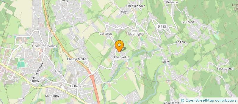 localisation de l'entreprise SCI LE RAYON DE SOLEIL à LUCINGES
