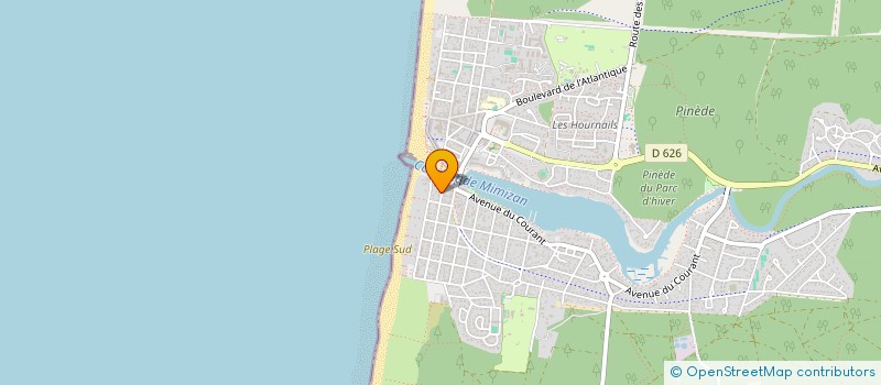 localisation de l'entreprise SCI LE RAYON VERT  MIMIZAN