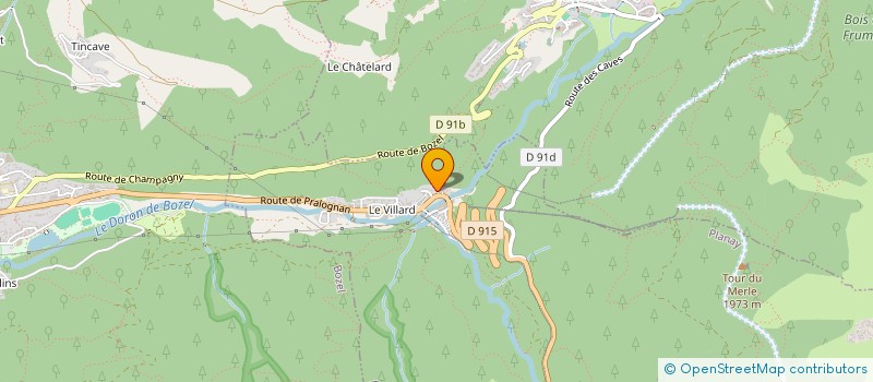 localisation de l'entreprise SCI LE RECLAZ BLANC  CHAMPAGNY-EN-VANOISE