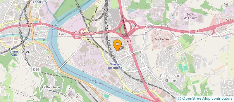 localisation de l'entreprise SCI LE RECOIN DES TERROTS  CHASSE-SUR-RHONE