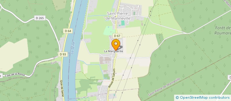 localisation de l'entreprise SCI LE REFLET DU CLOCHER  SAINT-PIERRE-DE-MANNEVILLE