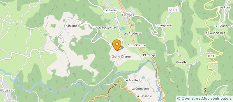 localisation de l'entreprise SCI LE REFUGE à SAINT-CHAMANT