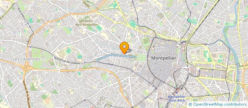 localisation de l'entreprise SCI LE REFUGE  MONTPELLIER